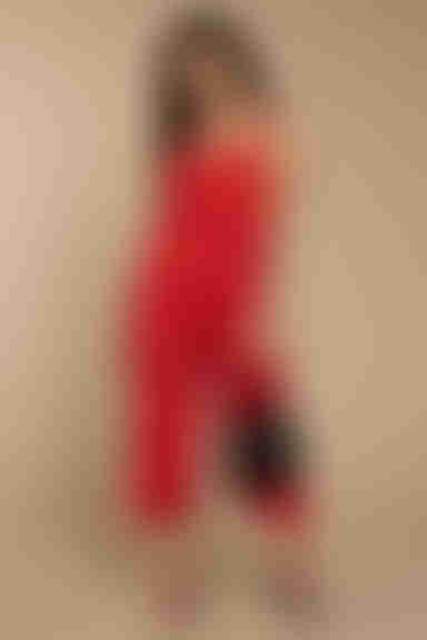 The Fifth Label Gilded Surplice Jumpsuit - Red