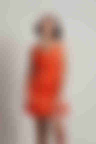 Hard To Leave Ruched Satin Mini Dress - Red