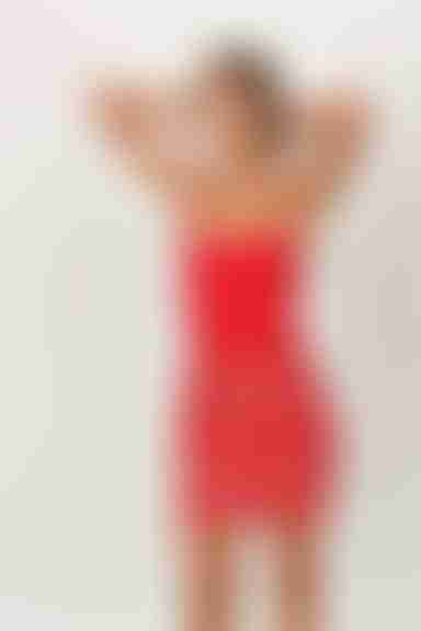 Together As One Lace Mini Skirt - Red