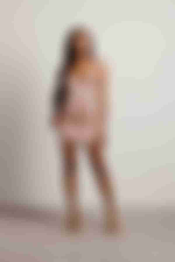 Magic Hour Bustier Bodycon Mini Dress - Rose Gold