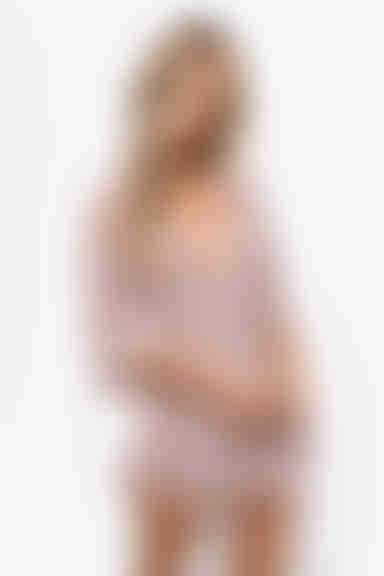 Monica Satin Romper - Rose