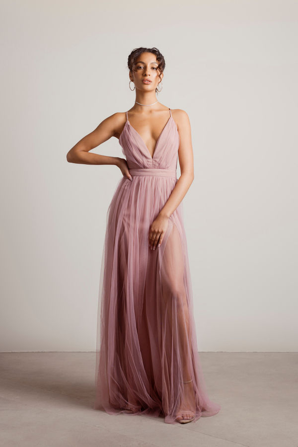 Night To Remember Pink Prom Maxi Dress