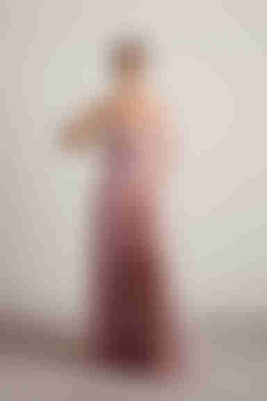 Night To Remember Chiffon Double High Slit Maxi Dress - Rose