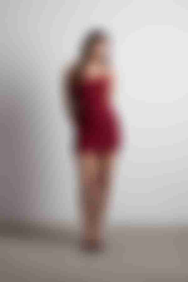 End Up Here Ribbed Open Back Mini Dress - Camel