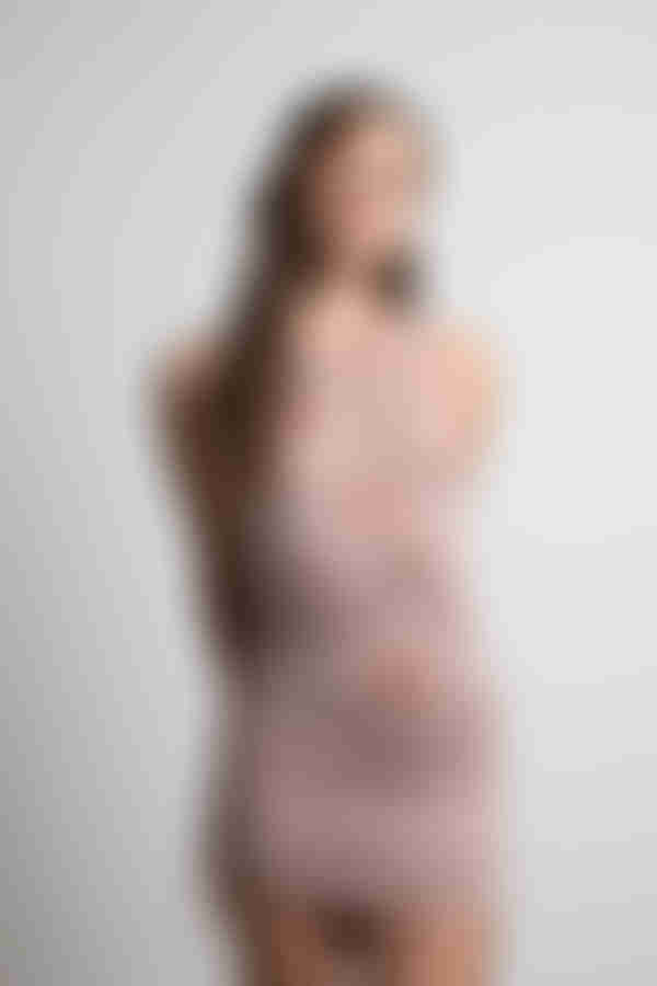 Glitchy Screen Sweater Knit Bodycon Mini Dress - Rust Multi