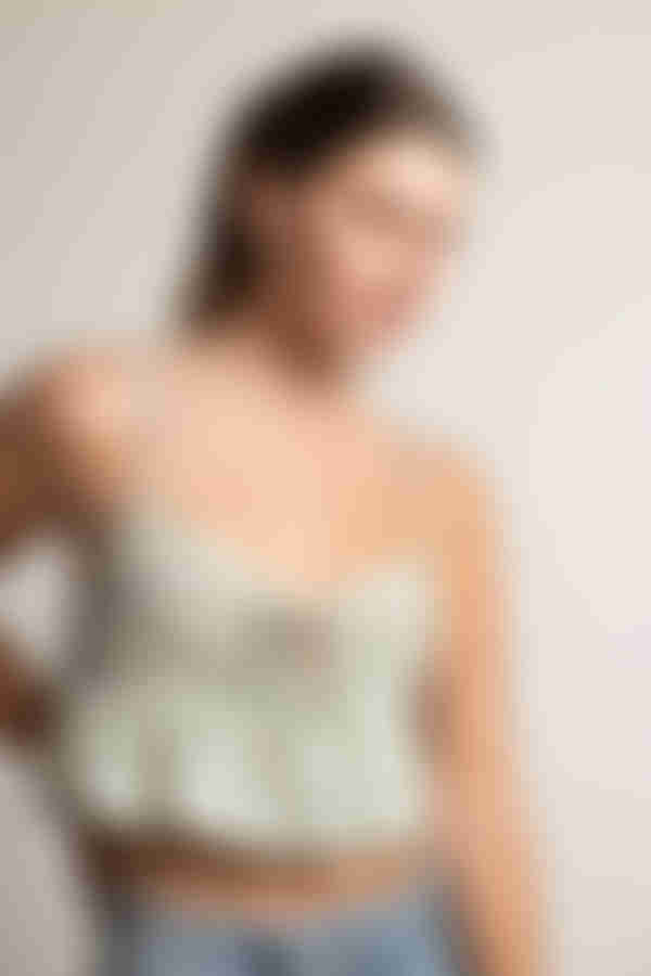 Shuffle Around Crop Top - Sage