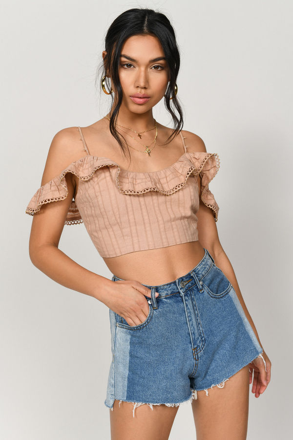 Free To Be Sienna Beaded Crop Top