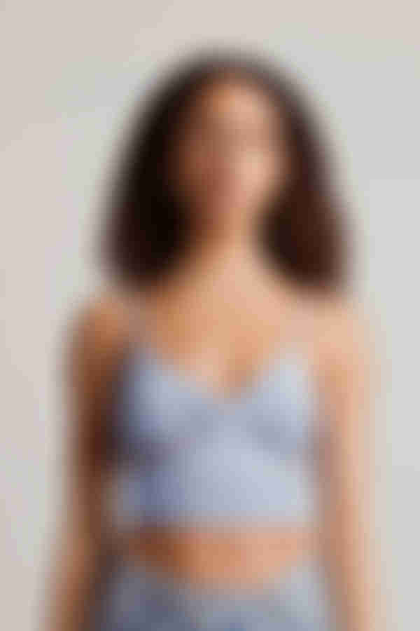 Ease In Crop Top - Sky Blue