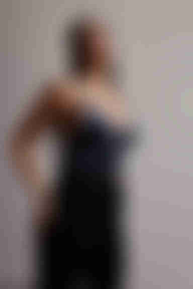 High Key Crop Top - Slate Blue