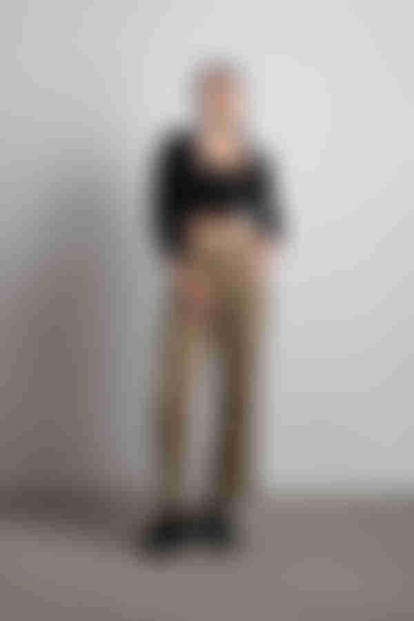 So Wavy Straight Leg Pants - Tan Multi