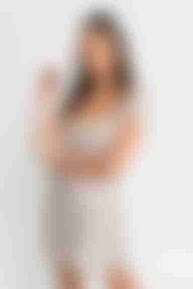 Jaycie Puff Sleeve Skater Mini Dress - Taupe