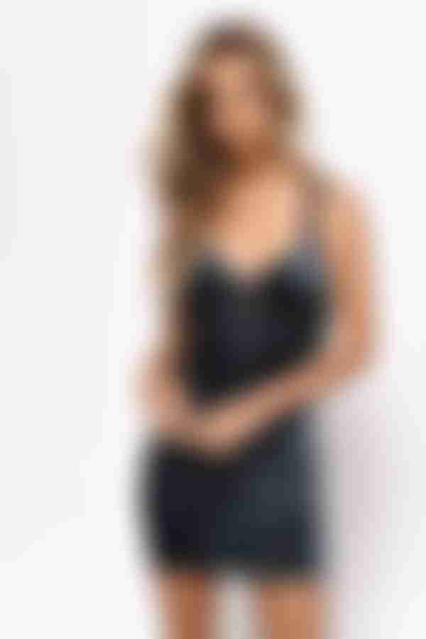 Crush On You Lace Up Bodycon Mini Dress - Teal