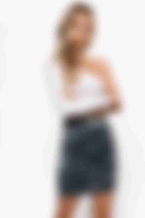 Higher Ground Velvet Mini Skirt - Teal