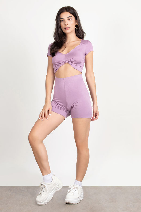 Get Comfy Violet Shorts Set