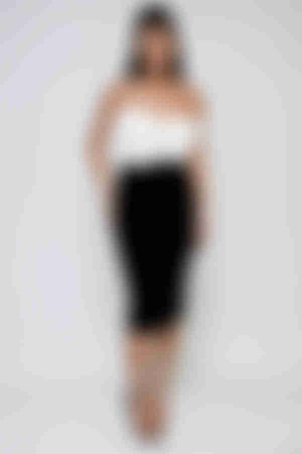 Velvet Crush Sequin Floral Midi Dress - White/Black