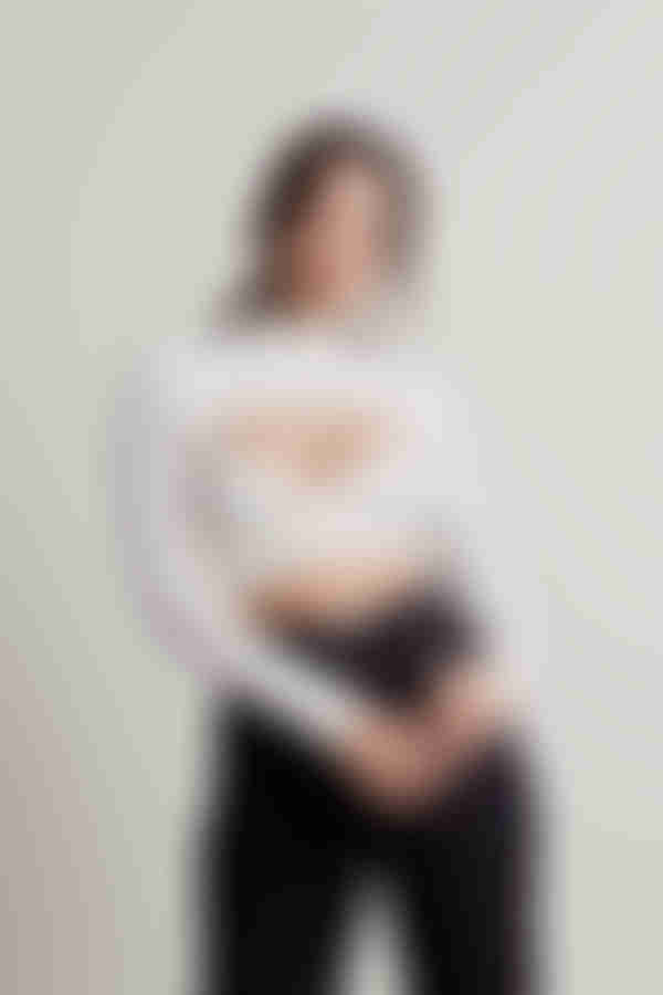 Born Again Crop Top - White