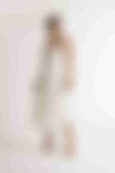 Calliope Ruched Multi Strap Midi Dress - White