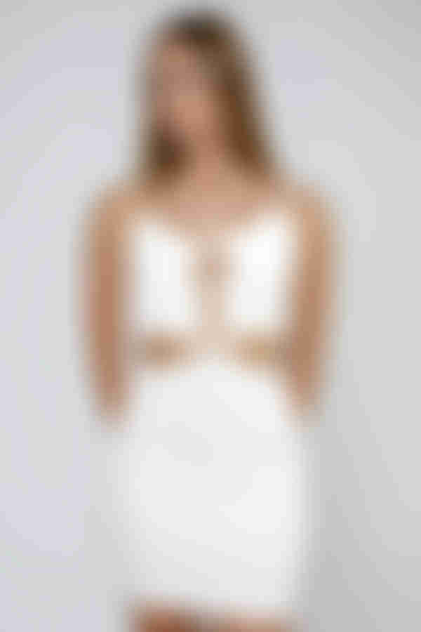 Chic Daylight Cutout Strappy Mini - White