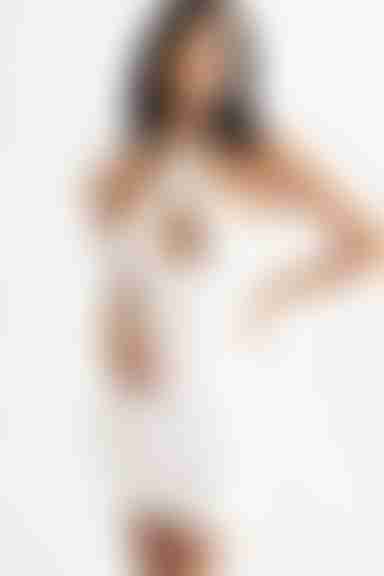 Cool Gal White Halter Keyhole Bodycon Mini Dress