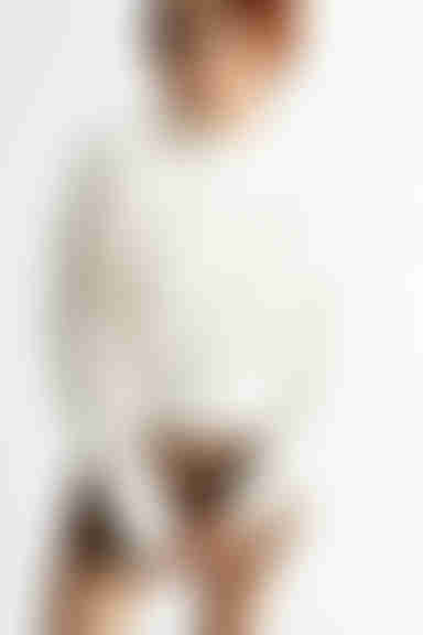 Keep It Flirty Mock Neck Sweater - White