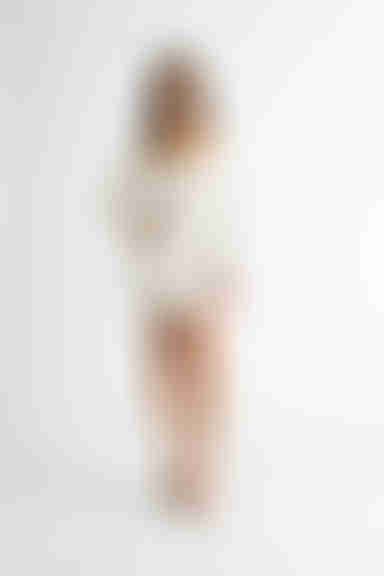 Krystina Ribbed Bodycon Mini Dress - White