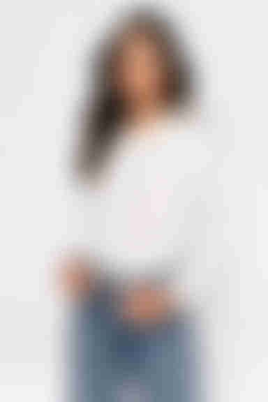 Lana Ribbed Knit Top - White