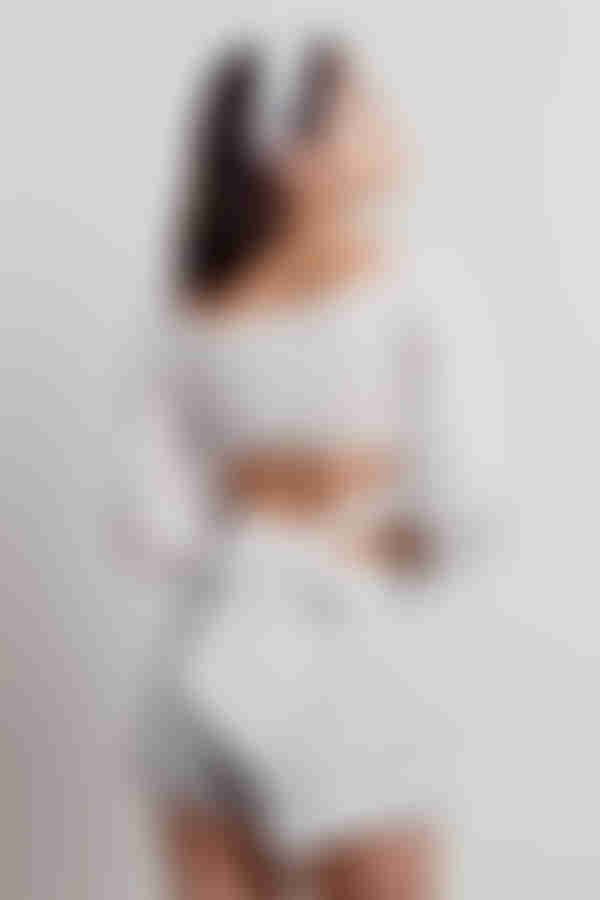 Leigh Crop Top - White