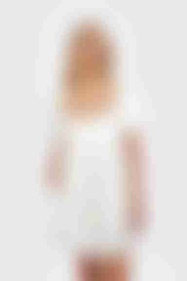 Marcelle Open Back A-line Mini Dress - White