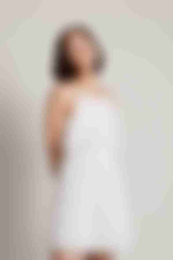 Minnie Racerback A-Line Mini Dress - White