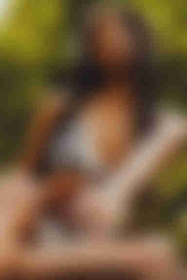 Deja Moo Lace Up Bikini Set - White Multi