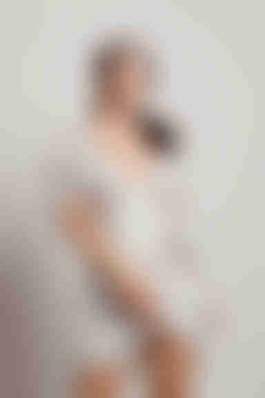 Some Perspective Floral Plunging Mini Dress - White Multi