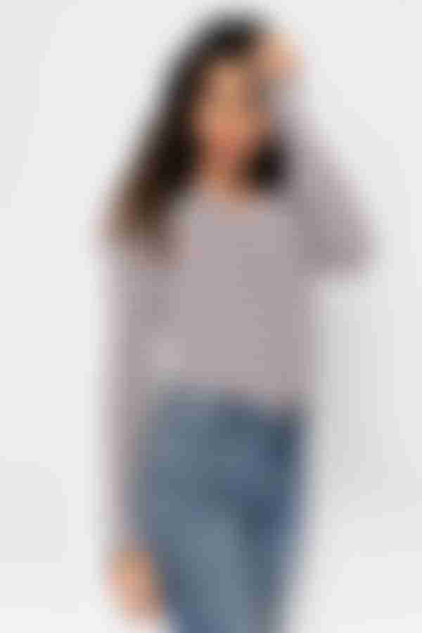 Tasha Stripe Top - Navy Multi