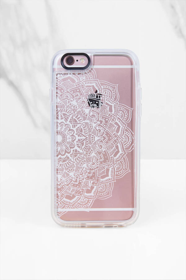 Casetify&nbsp;White Lace Mandala iPhone 6 Case&nbsp;in White Multi 
