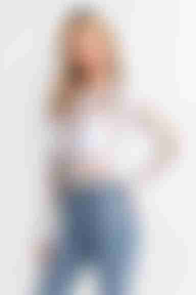 Nickie Sheer Lace Top - White