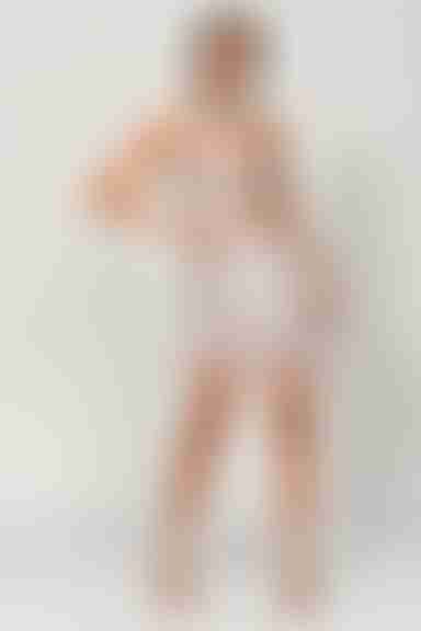 No Time Embellished Mini Skirt - White