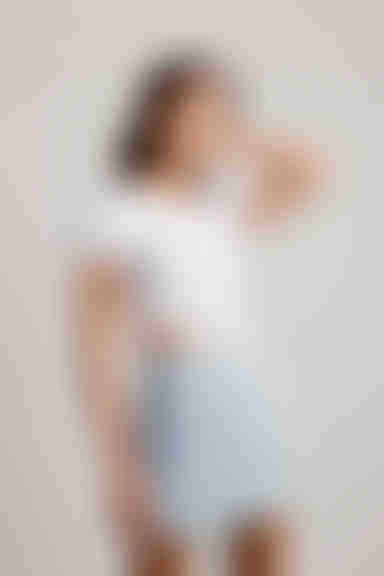 Only One Here Seam Lines Tee - White