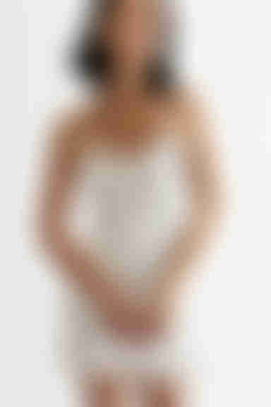 Solace Ruched Cami Mini Dress - White