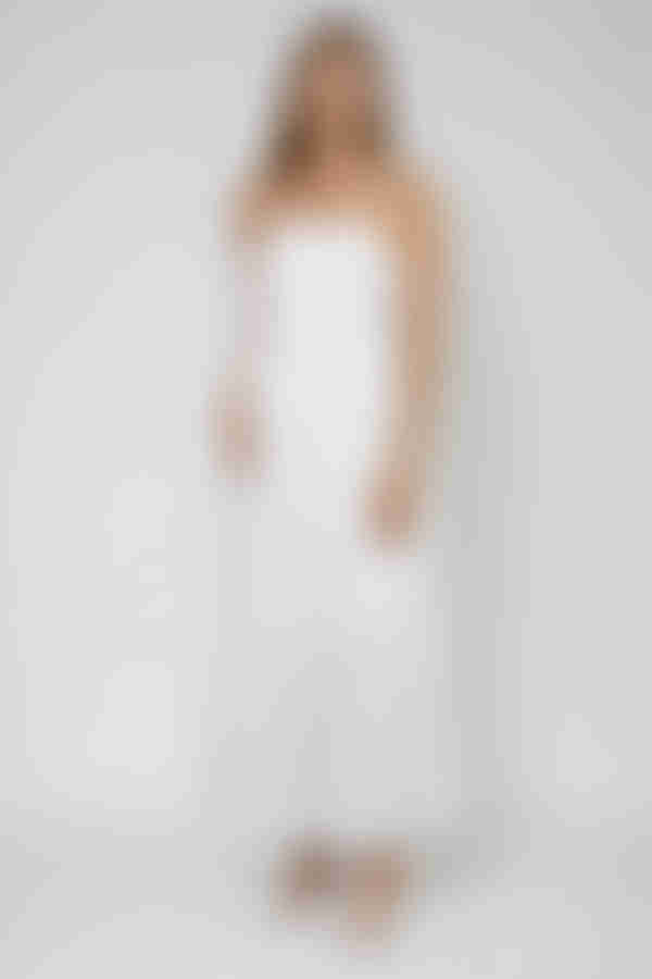 Spring Fling Swiss Dot Tiered Maxi Dress - White