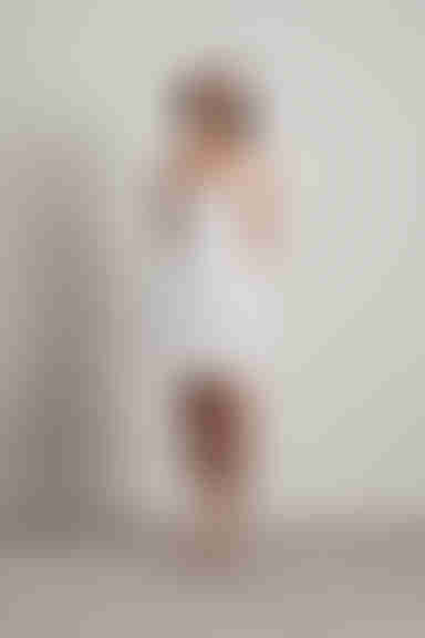 Summer Breeze Lace Skater Mini Dress - White