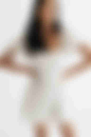 Sundown Tiered Skater Mini Dress - White