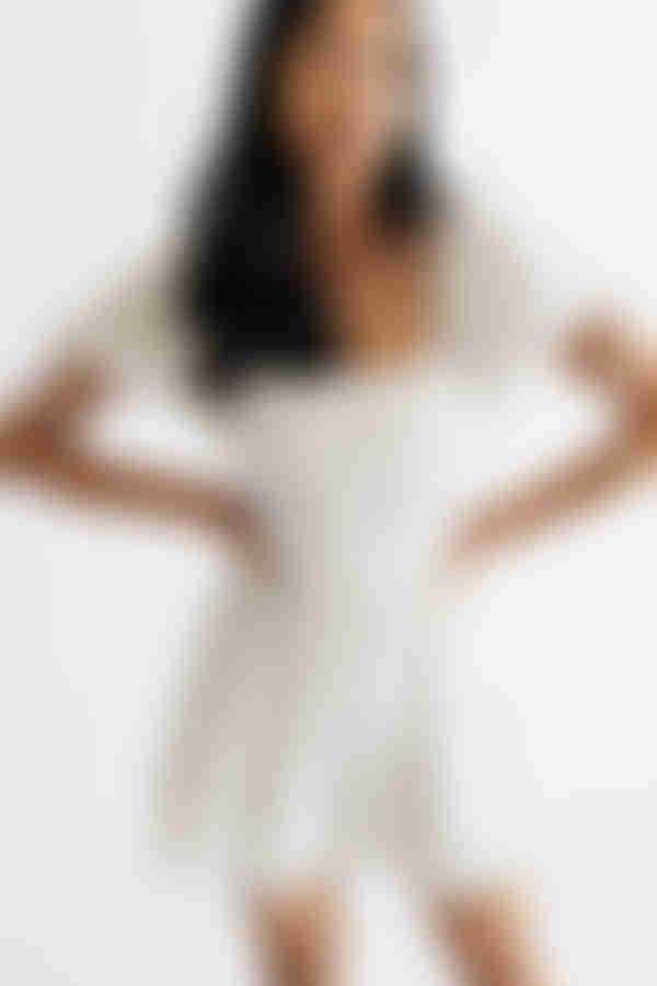 Sundown Tiered Skater Mini Dress - White