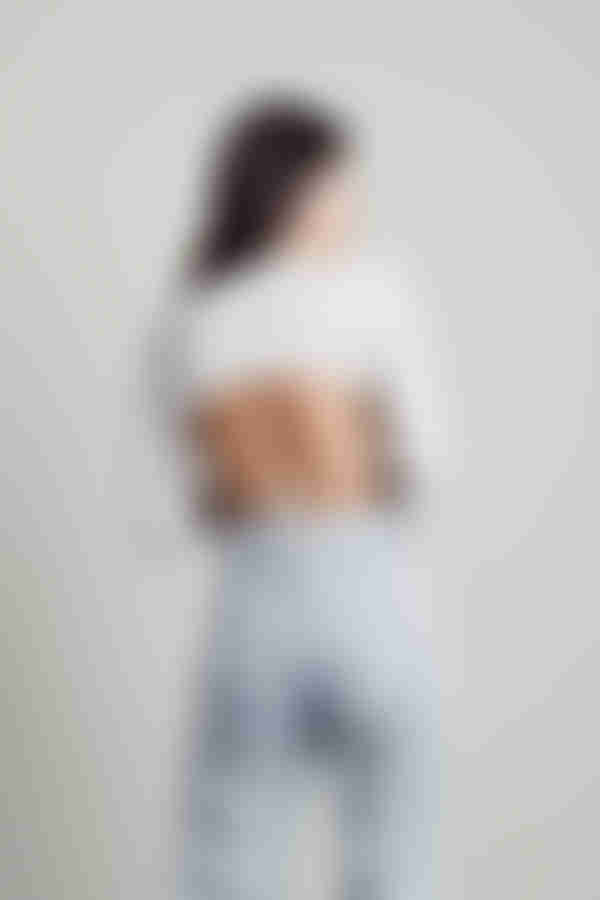 Tamago Crop Top - White