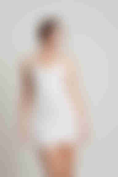 Vaea Cross Back Bodycon Mini Dress - White