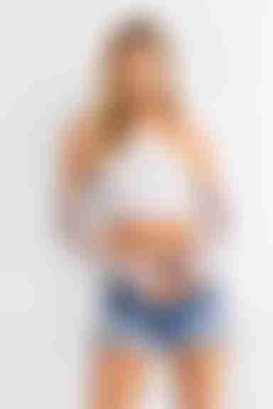 Ziggy Stardust Crop Top - White