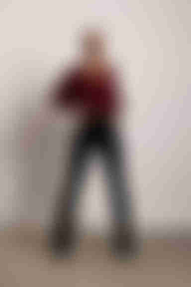 Caelan Ribbed Knit Sweater - Wine