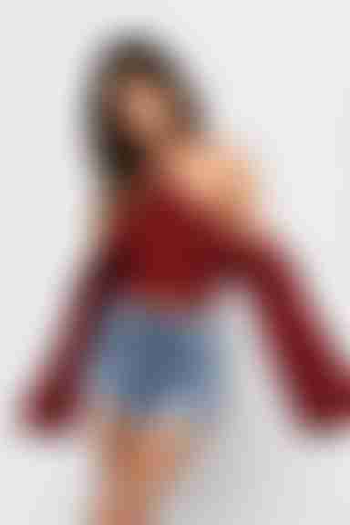 Celine Crop Top - Wine