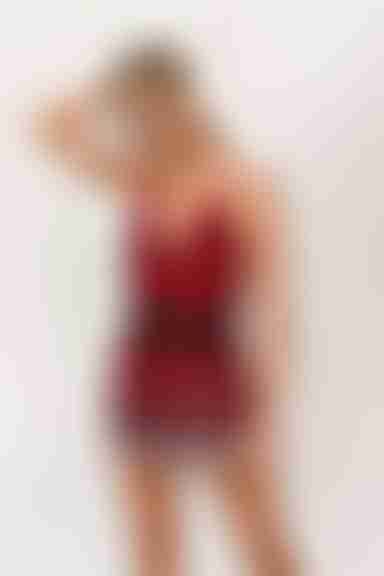 Cherish Backless Romper - Wine