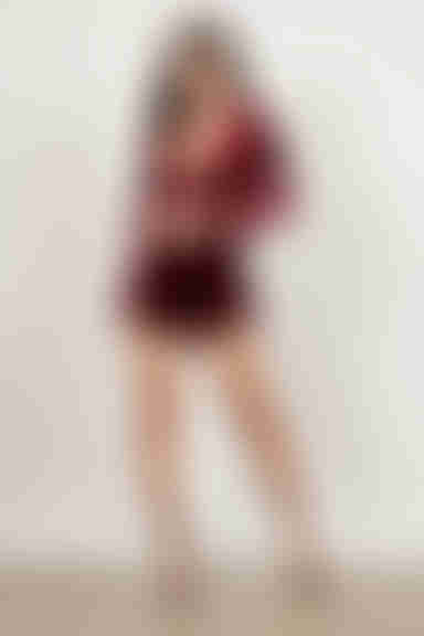 New Romantics Velvet Romper - Wine