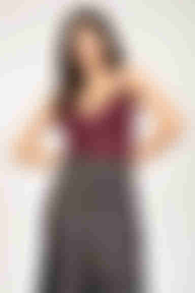 Semi Sweet Satin Blouse - Wine