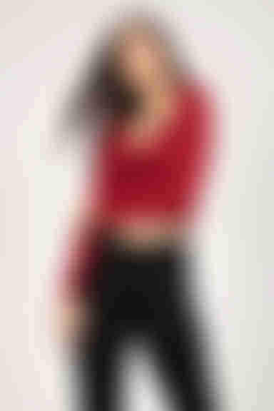 Shortend Crop Top - Wine